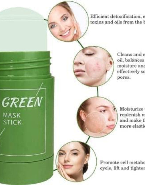 Green Tea Cleansing Mask Stick for Face | For Blackheads Whiteheads Oil Control & Anti-Acne